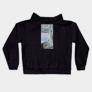 'Snowy Mountains Memories'winter Kids Hoodie